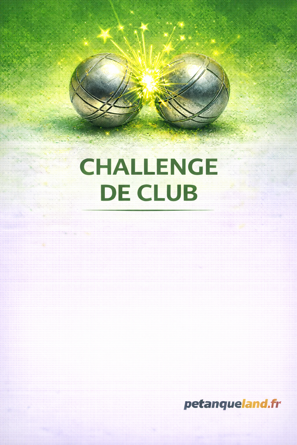affiche club challenge amical