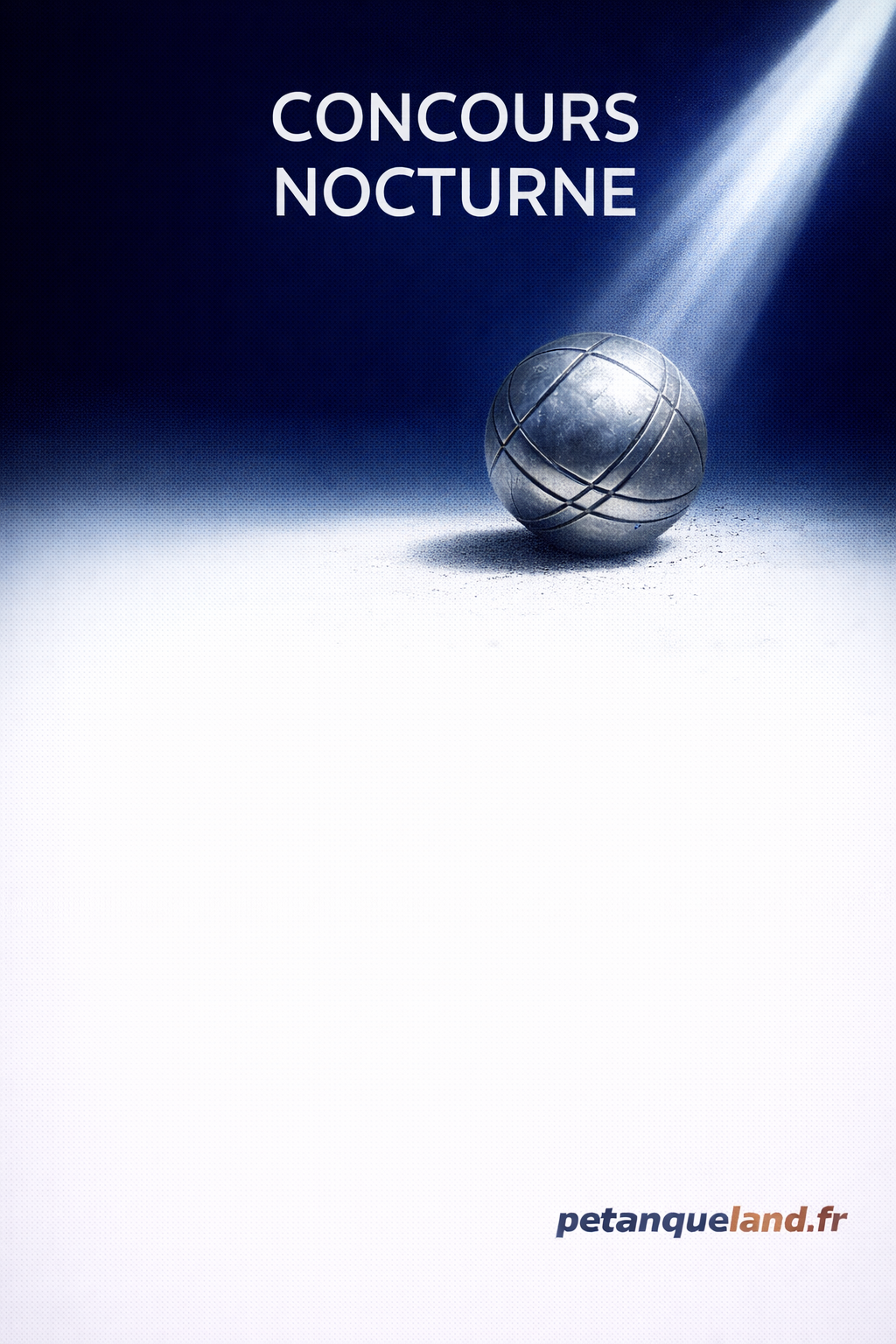 affiche club soir projecteur
