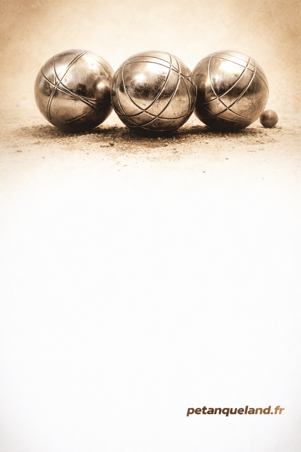 affiche petanque doublette retro