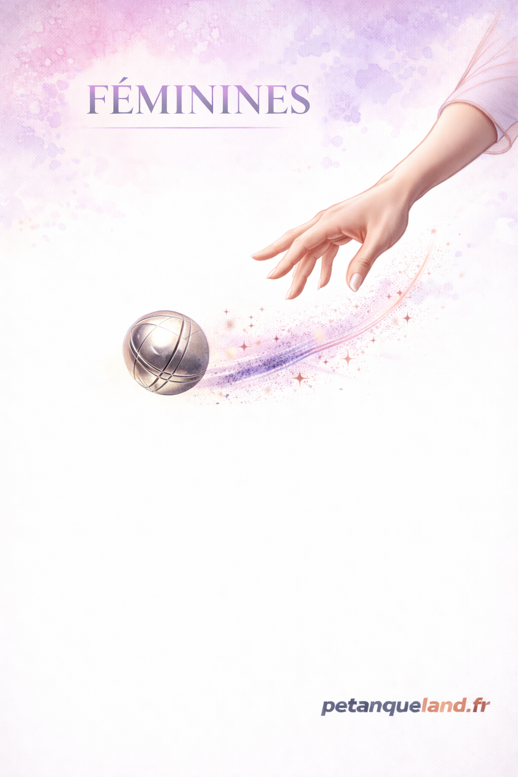 affiche petanque feminine