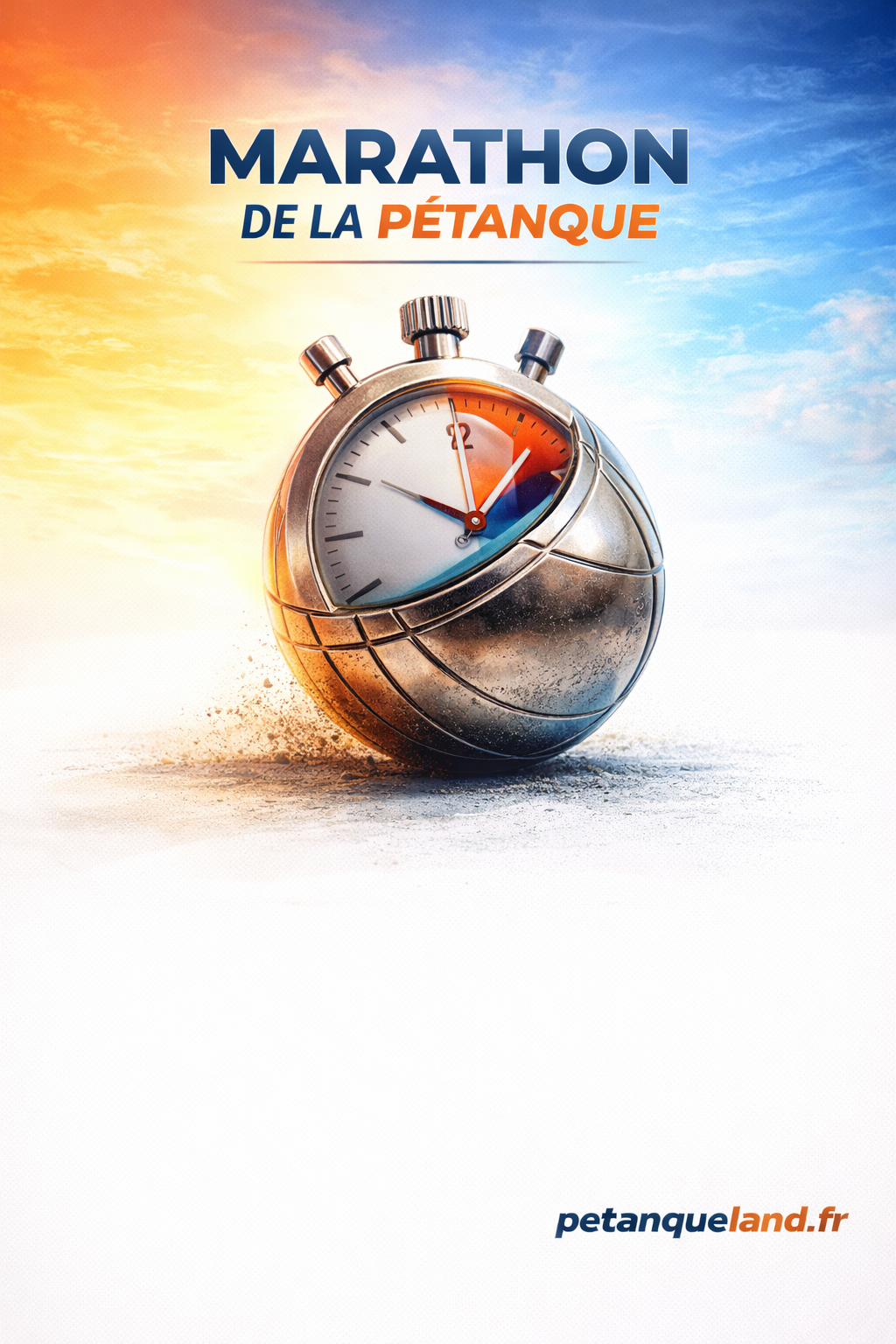 affiche petanque marathon endurance