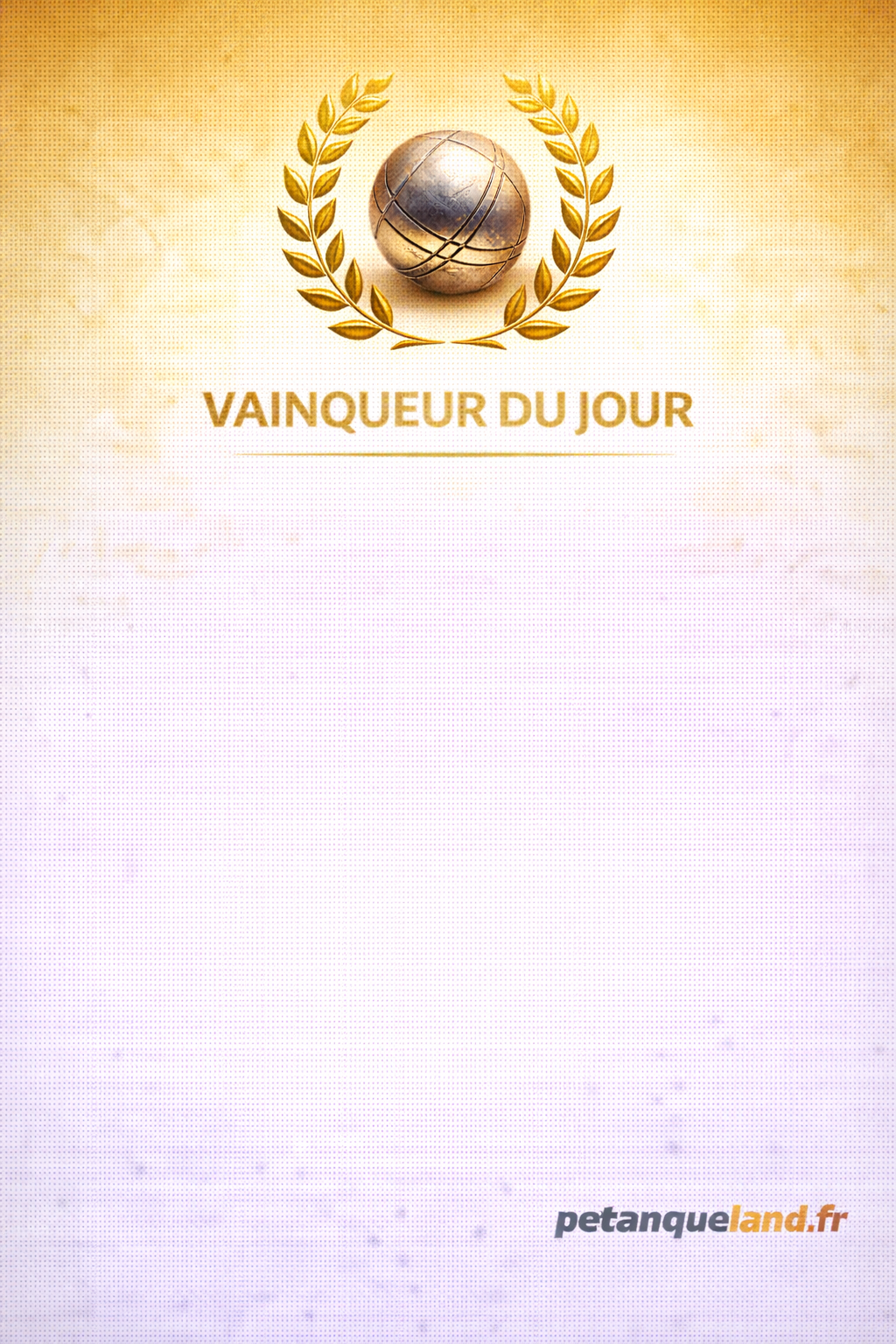 cadre vainqueur or