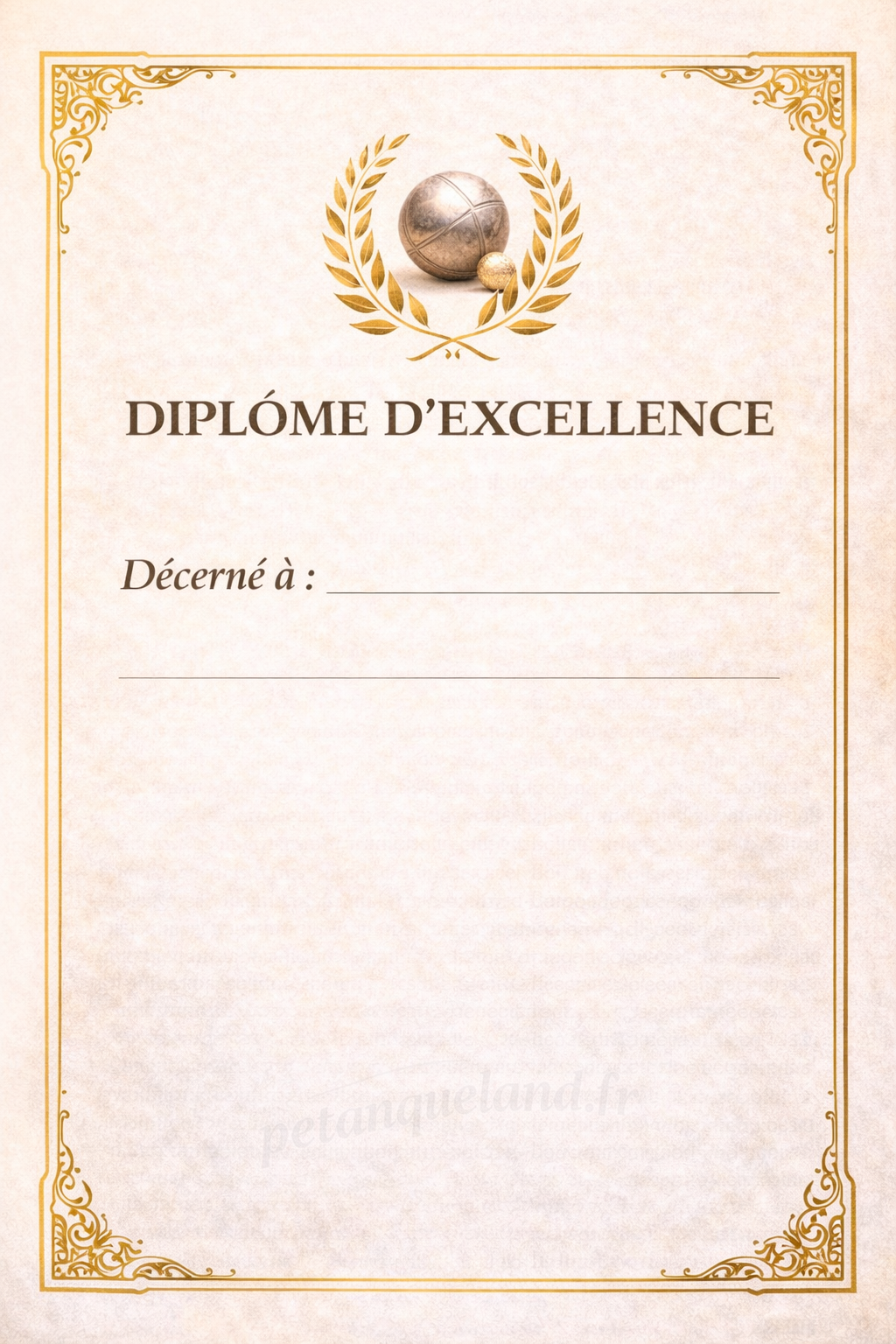 diplome vainqueur prestige