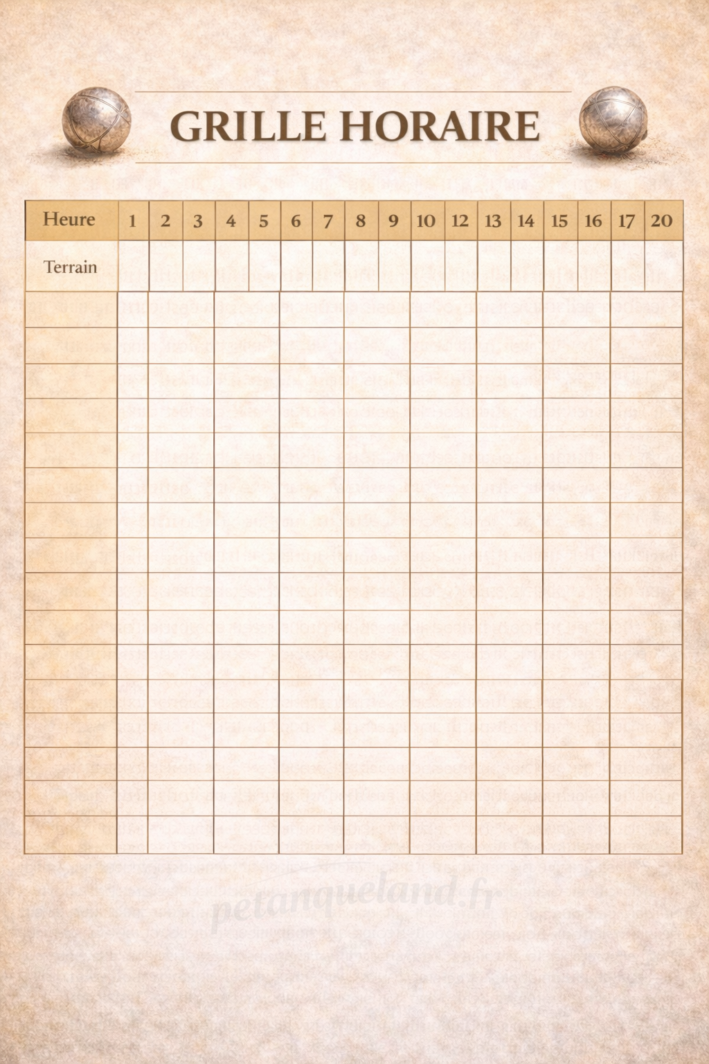 planning rotation jeux