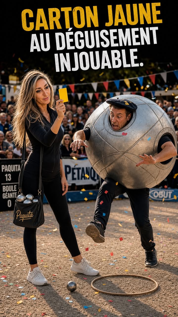 Arbitrage Paquita : Carton jaune au joueur-boule: même déguisé, entrer dans le cercle