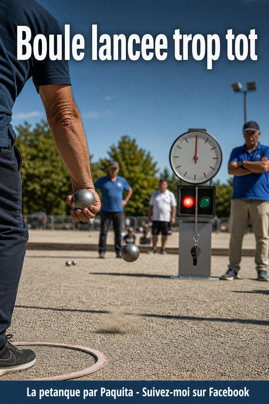 Boule lancée trop tôt avant le signal à la pétanque : la règle officielle