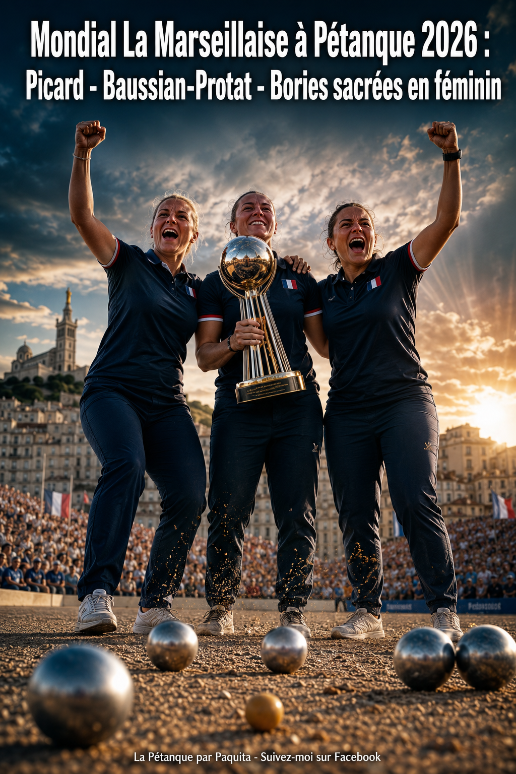 Mondial La Marseillaise à Pétanque 2026 : Picard - Baussian-Protat - Boriès sacrées en féminin