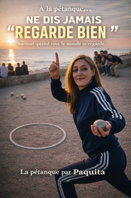 À la pétanque, il y a toujours quelqu’un pour dire : Regarde bien…