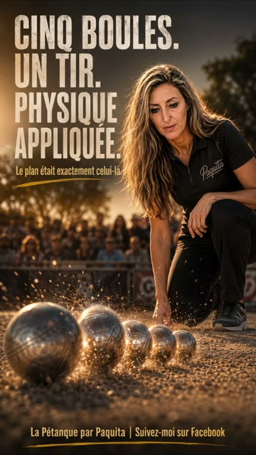 Quand tu tentes un effet domino parfait en alignant cinq boules sur le terrain.