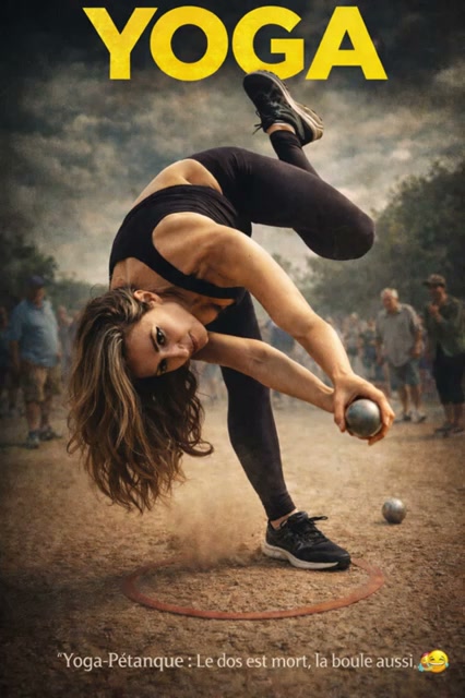 Yoga-Pétanque : nouvelle discipline mortelle pour le dos !