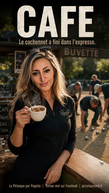 Quand le cochonnet tombe dans le café