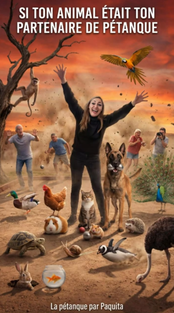 Et si ton animal de compagnie était ton partenaire de pétanque ? 🐶🎯😂