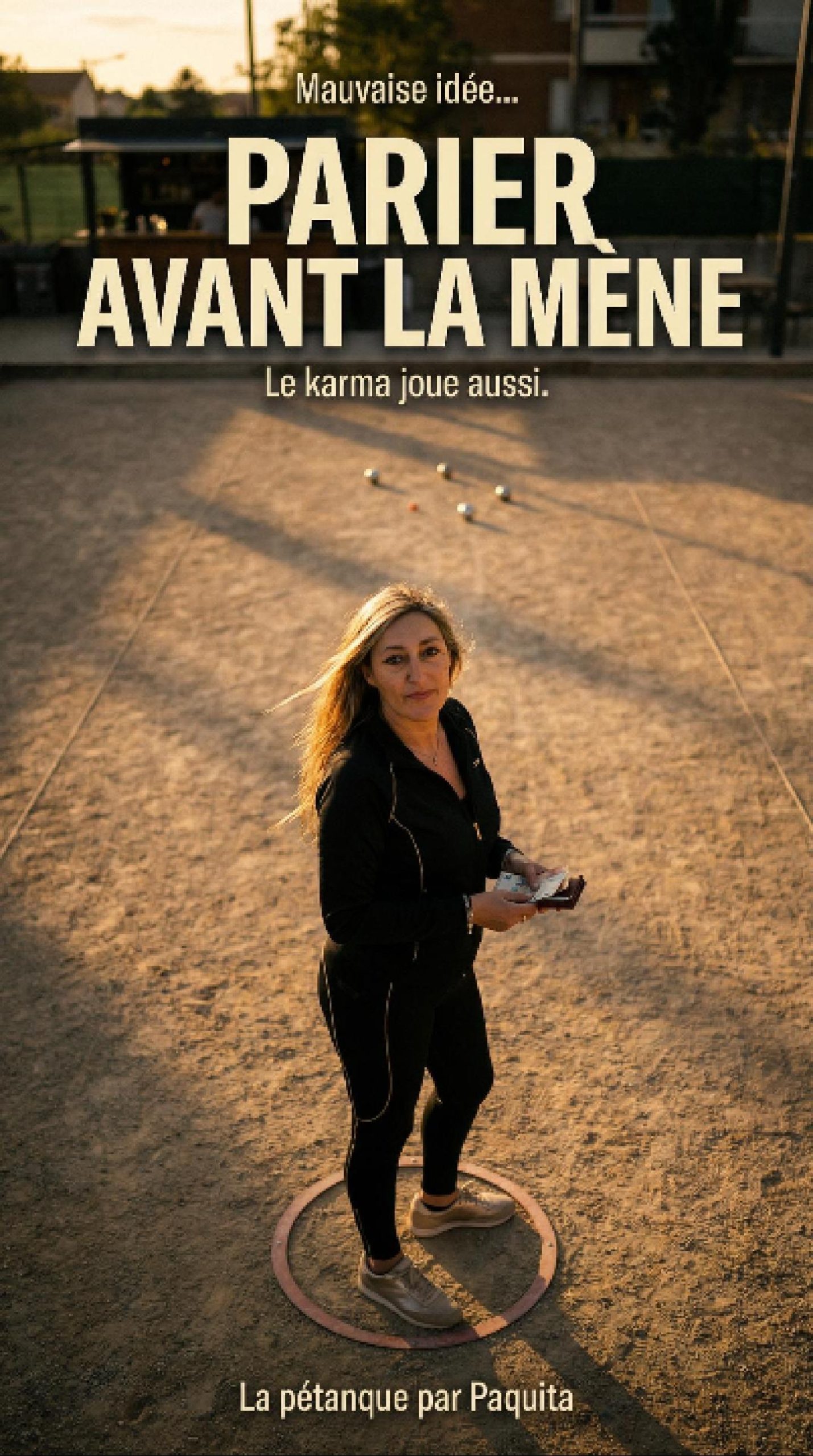 Pétanque : quand tu paries avant la mène
