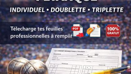 feuille de match pétanque