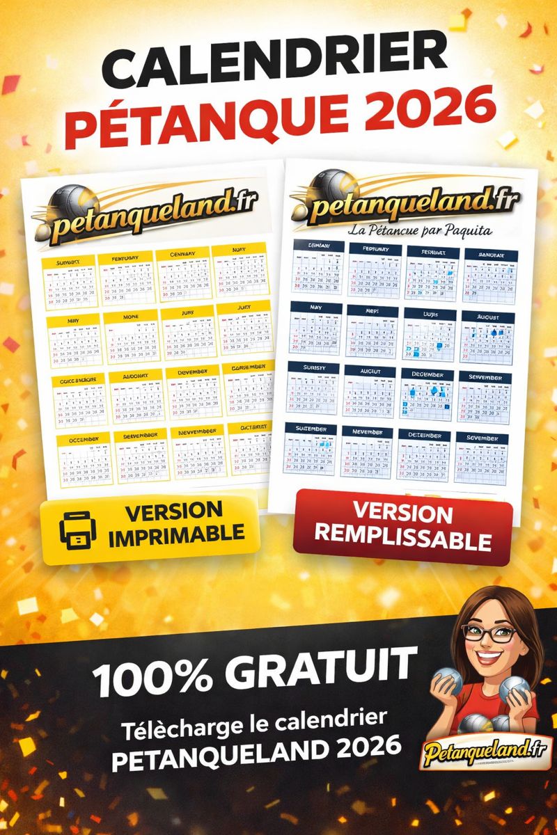 Calendario pétanque - Strumento gratuito