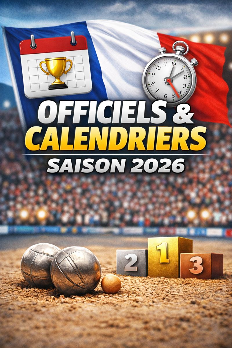 📅 Calendrier fédéral • SAISON 2026