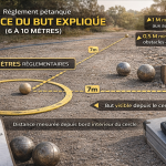 pétanque distance du but