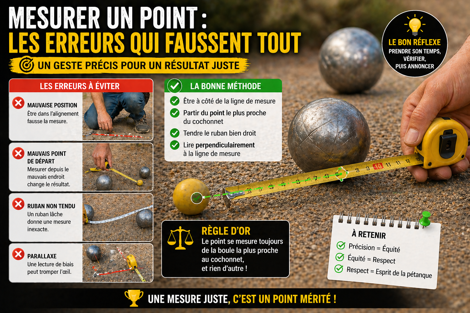 Mesurer un point : les erreurs qui faussent tout