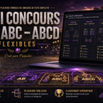 Multi Concours AB - ABC - ABCD Flexibles pétanque