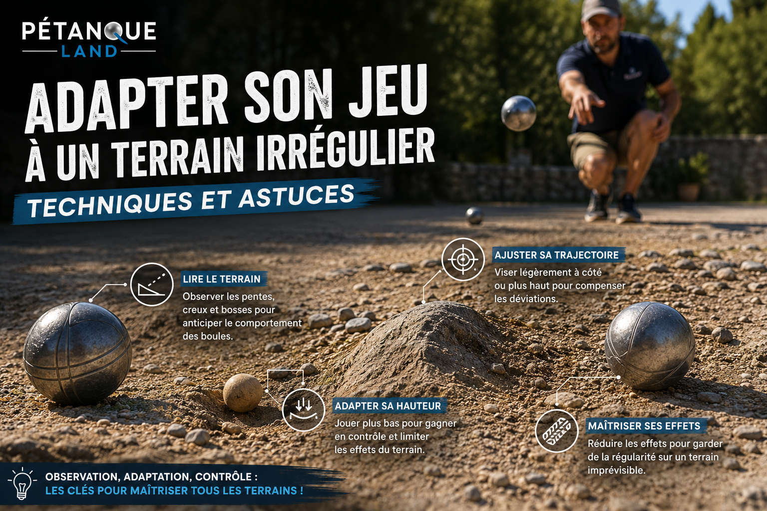 Adapter son jeu à un terrain irrégulier