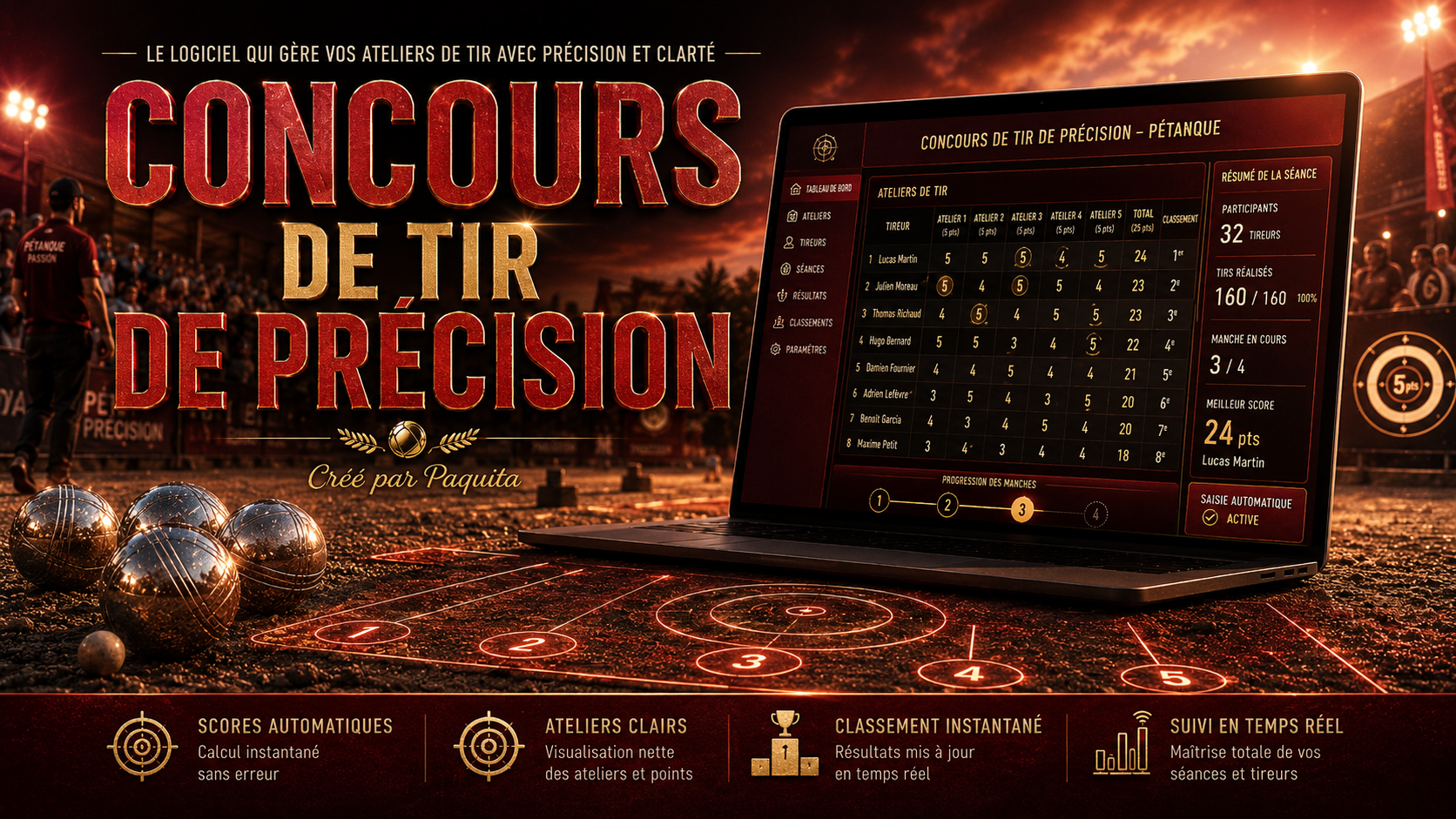 Concours de tir de précision- Pétanque